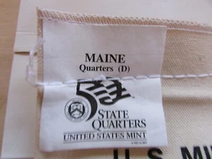$25 Unopened Mint bag of 2003-D Maine State Quarters - Picture 1 of 3
