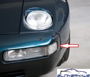 PORSCHE 928 S S4 GT GTS CLUBSPORT CUP 1987-1995 CLEAR TURN SIGNALS LENSES LIGHT - Picture 1 of 4