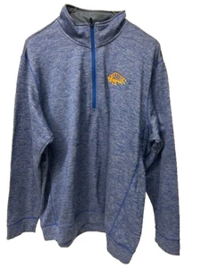 Adidas Buffalo Sabres Mens 3XL Blue 1/4 zip Climawarm Pullover - FREE Shipping - Picture 1 of 8