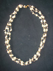 collier ras de cou 3 rang vintage ethnique perles Hematite et coquillages 