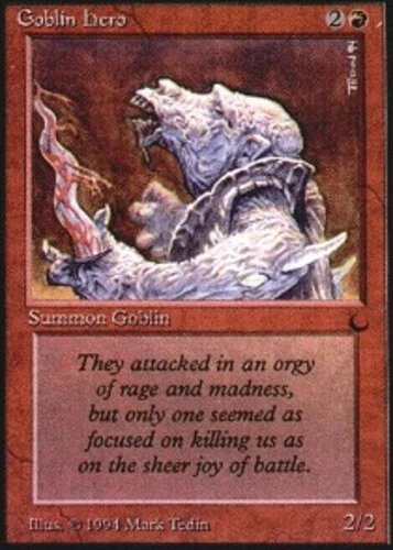 Goblin Hero ~ Lightly Played The Dark MTG Magic UltimateMTG Red Card - Image 1 of 1
