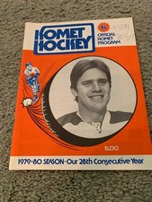 1979 Fort Wayne Komets v Flint Generals IHL Hockey Program Bob Janecyk 12/15