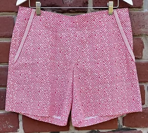 CAbi Womens Sz 10 Style 5121 Picnic Shorts Polka Dot High Waisted Pink Red - Picture 1 of 6