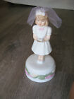 Vintage Malco - Porcelain Communion Girl W/ Musical Movement 7 1/2" Figurine