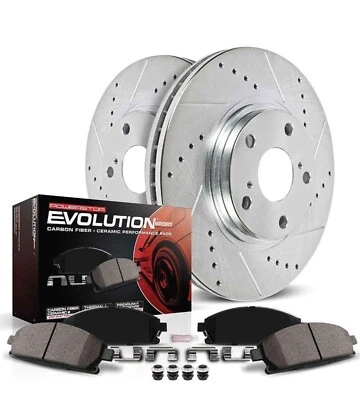  Power Stop K3163 Front Ceramic Brake Pad & Rotor fits TOYOTA RAV4- 1996-2003 - Image 1 of 4