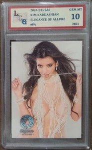 2024 Excess Kim Kardashian #8A Card Graded LCG 10 GEM MINT - Picture 1 of 2