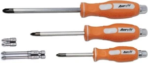 JIS Metric Screwdriver Set Solid Tang Screw Driver 7-Piece #1 #2 #3 0059-005/006 - Picture 1 of 9