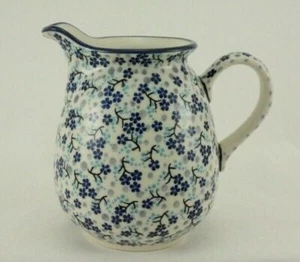 Jarra de cerámica Bunzlauer; jarrón de flores; jarra de leche; 0,9 litros, FIRMADA (D041-AS45) - Imagen 1 de 5