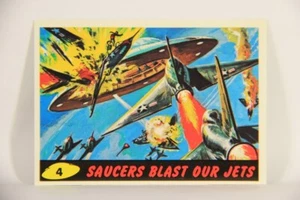 Mars Attacks 1994 Topps Trading Card #4 Saucers Blast Our Jets ENG L007267 - Picture 1 of 2