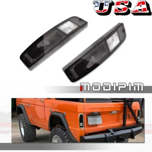 2x Black Rear Tail Lights Cover For 1967-1972 Ford Truck & 1967-1977 Ford Bronco - Foto 1 di 8