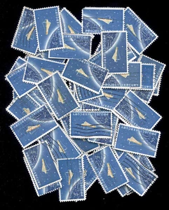 Projekt Quecksilber 50 Briefmarken #1193 4 Cent 196 Lot gebraucht - Bild 1 von 1