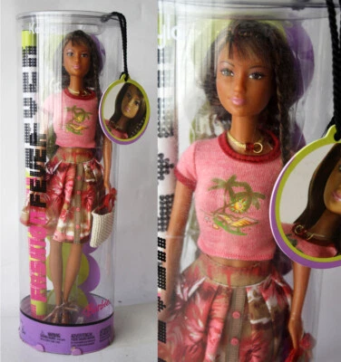 RARO VESTIDO TROPICAL MUÑECA BARBIE 2004 FASHION FEVER KAYLA H0869 MATTEL ¡NUEVO! Foto 1 de 4