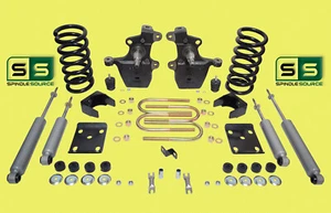 4"/6" Drop Kit Spindle V6 Coils Flip Kit Shocks Fits 1997-2003 Ford F150 V6 2WD - Foto 1 di 1