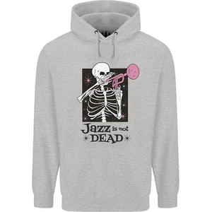 Jazz is Not Dead Skeleton Childrens Kids Hoodie - Picture 1 of 80