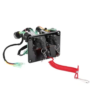 Dual Engine Key Switch Panel Switch Assembly For Outboard Engines - Picture 1 of 12