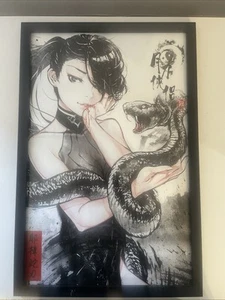 Anime Poster mit Rahmen 18 cm x 12 cm - Bild 1 von 3