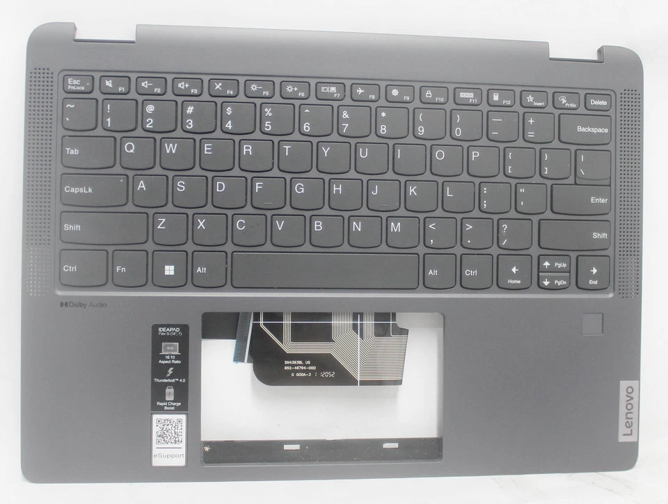 5CB1H79909-B Lenovo Palmrest Top Cover Asm_Eng W 82R7 Sg Ideapad 14Iau7"GRADE B" - Image 1 of 1