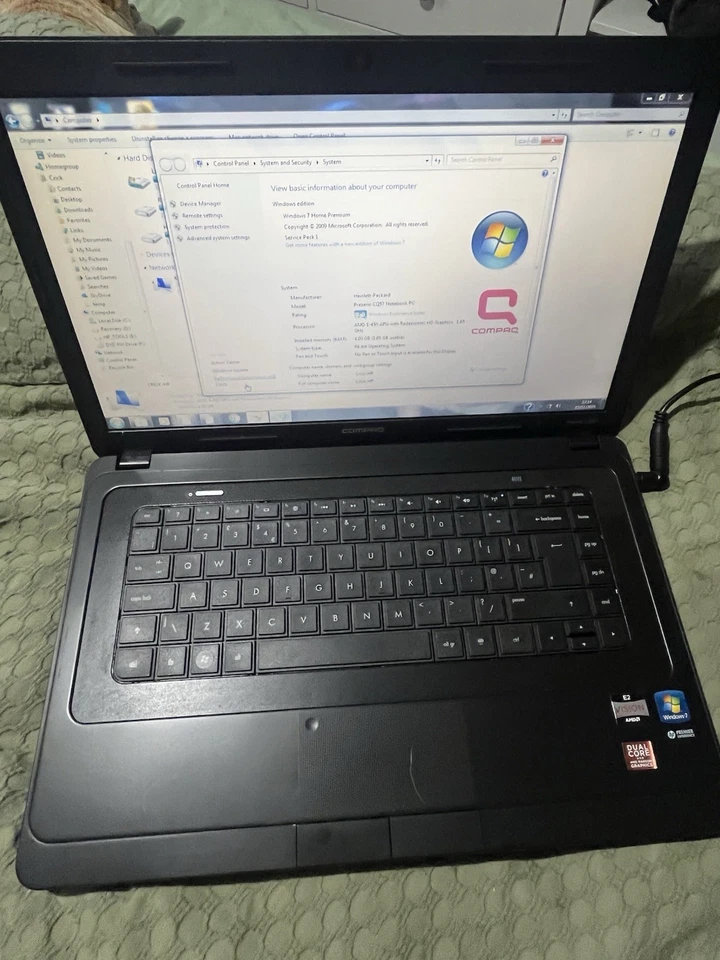 HP Compaq Presario CQ57-430EA E450 Amd Faulty Some Times Fan Message - Image 1 of 4