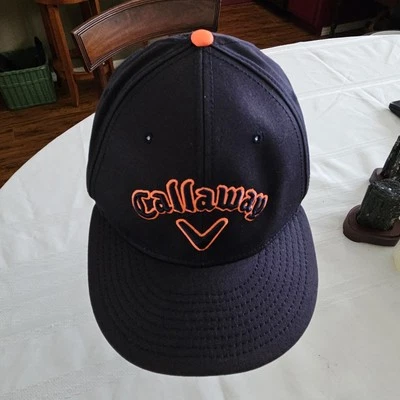 Callaway Men's Tour Performance Hex Hot Adjustable PGA Hat Cap Black And Orange - Image 1 of 4