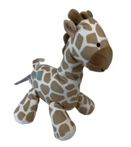 Carters Just One You Tan Giraffe Teal Star Plush Lovey Rattle Baby Taggies Tag - Picture 1 of 10