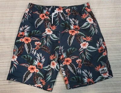 Bermuda/shorts masculinos florais tropicais de qualidade verão com bolsos GG - 35X21  - Imagem 1 de 4