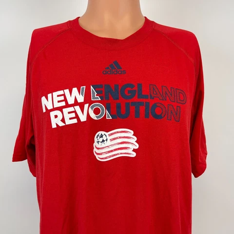 Adidas New England Revolution Performance Clima Lite T Shirt MLS Soccer Red XL Cover