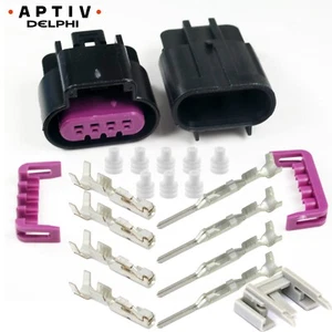 Delphi 4-Pin 15AMP GT 150 Gauge 22 20 GA Wire Kit, 4-Conductor Sealed Connector - Picture 1 of 6