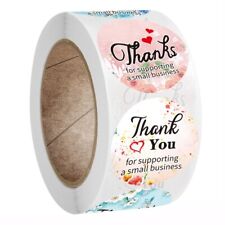 500x Thank You for Supporting My Small Business Stickers Gold Foil Seal Bes`UK