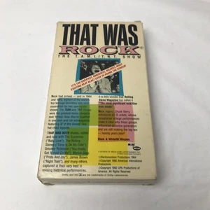That Was Rock The Tami TNT Show VHS Tape Music Concert - Picture 1 of 4