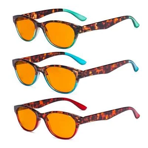 3 Pack Cat Eye Blue Light Blocking Reading Glasses - Picture 1 of 5
