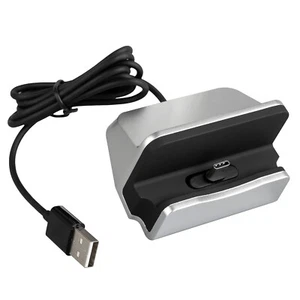 USB Type C Charger Desktop Dock Android Mobile Smart Phone Data PC Table Stand - Picture 1 of 9