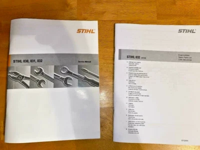 032, 032AV STIHL Chainsaw Service Workshop Repair & Illustrated Parts Manual Lot - Image 1 of 4