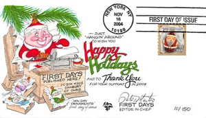 3886 37c Red Santa Bennett Cachetoon Cachet [413087] - Picture 1 of 1