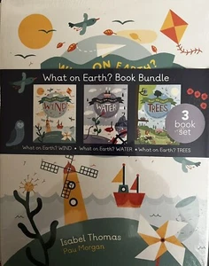 What on Earth? Children's Paperback Bundle Set of 3 Books Wind Water Trees - Imagen 1 de 6