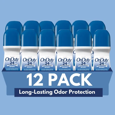 Desodorante antitranspirante enrollable Avon On Duty Sport 24 horas, - 2,6 fl oz (paquete de 12) Foto 1 de 4