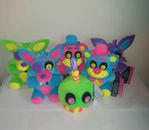 Funko Five Nights at Freddy's Blacklight Plush Set of 6 Authentic Funko New - Picture 1 of 8