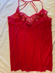 INC International Concepts Nachthemd Fushia Blumen Spitzenbesatz Negligee XXL - Bild 1 von 7