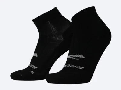NWOT Brooks Ghost Quarter Asphalt Black Compression Running Socks - Image 1 of 3
