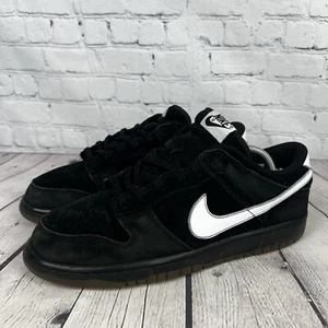 Vintage Y2K Nike Dunk Low CL Black White Gum Brown Size 3 RARE 304714-015 - Bild 1 von 11