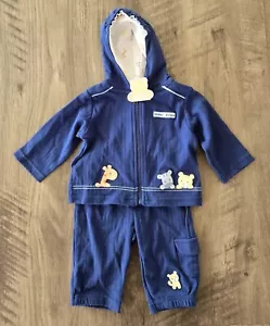NWT Child Of Mine Carter's Blue 2 Piece Set Size 0-3 M (Pants) 3-6 M (Top) - Picture 1 of 6