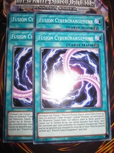 YU-GI-OH! COM PLAYSET FUSION CYBERCHARGEMENT SDCS-FR026 (LOT DE 4) NEUF FRANCAIS - Picture 1 of 1
