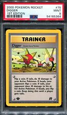 PSA 9 Pokemon 2000 Team Rocket 1st Edition Digger Trainer #75