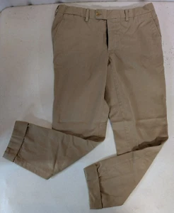 La Vera Sartoria Napoletana Herren Khaki Maßgeschneiderte Chinohose Maße. 32x28 Made in Italy - Bild 1 von 11