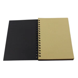 Vintage Kraft Paper A5 Size Spiral Sketchbook Journal Planner Diary Notebook - Picture 1 of 3