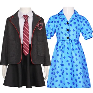Kids Roald Dahl’s Matilda the Musical Cosplay Costume Uniform Outfit Suit Dress - Picture 1 of 14