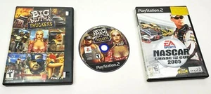 PlayStation 2 game Bundle Lot of 3 Sony Big Mutha Truckers Nascar 2005 - Picture 1 of 3