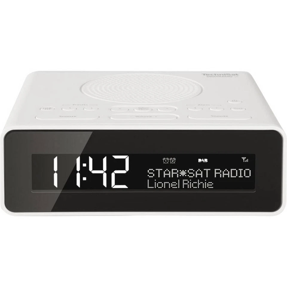 TechniSat DIGITRADIO 51 DAB+/UKW-Uhrenradio - Weiß