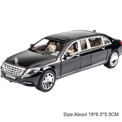 1/24 Maybach S600 Luxury Car Model Toy Diecast Sound Light Model Car Collection - Image 1 of 4