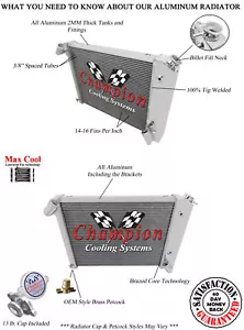 1966 67 68 Corvette Big Block Alum 4 Row Core CA Radiator - Bild 1 von 12