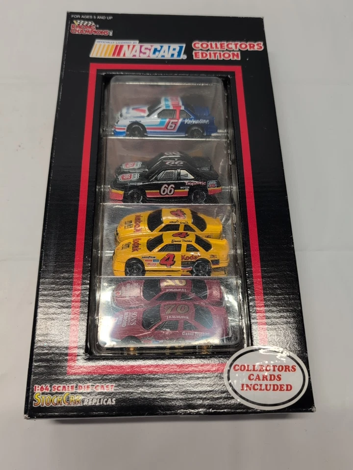 Racing Champions 1991 Edición Coleccionista Paquete de 4 Escala 1/64 con Tarjetas de Coleccionista Foto 1 de 4